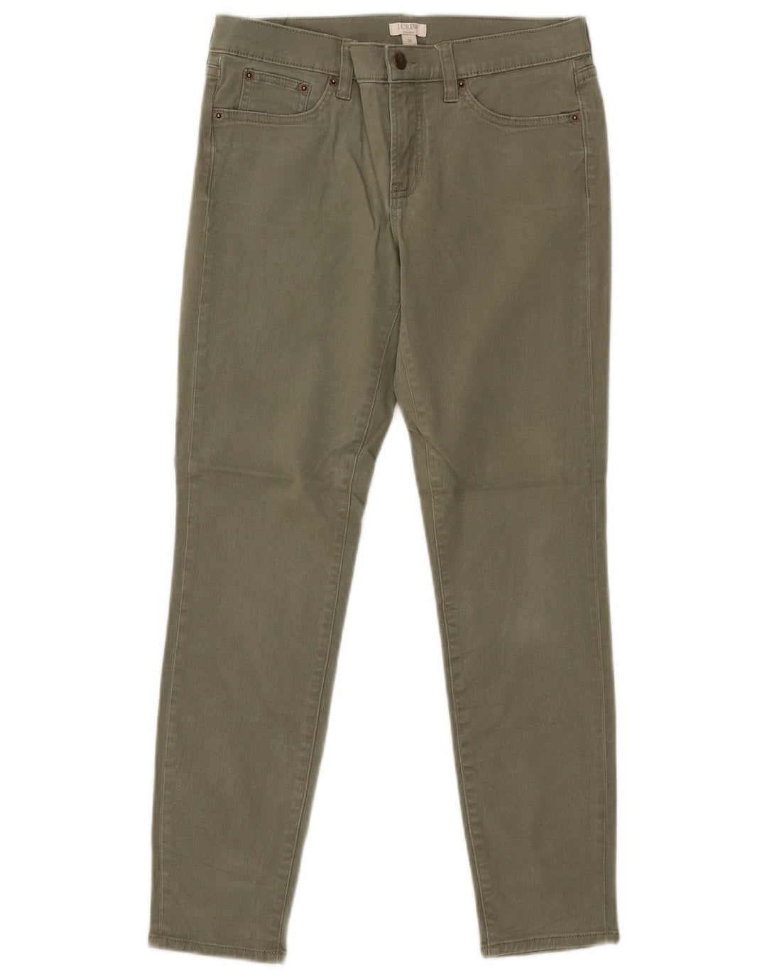 Pantaloni casual slim pentru femei J. CREW L26 L27 bumbac kaki