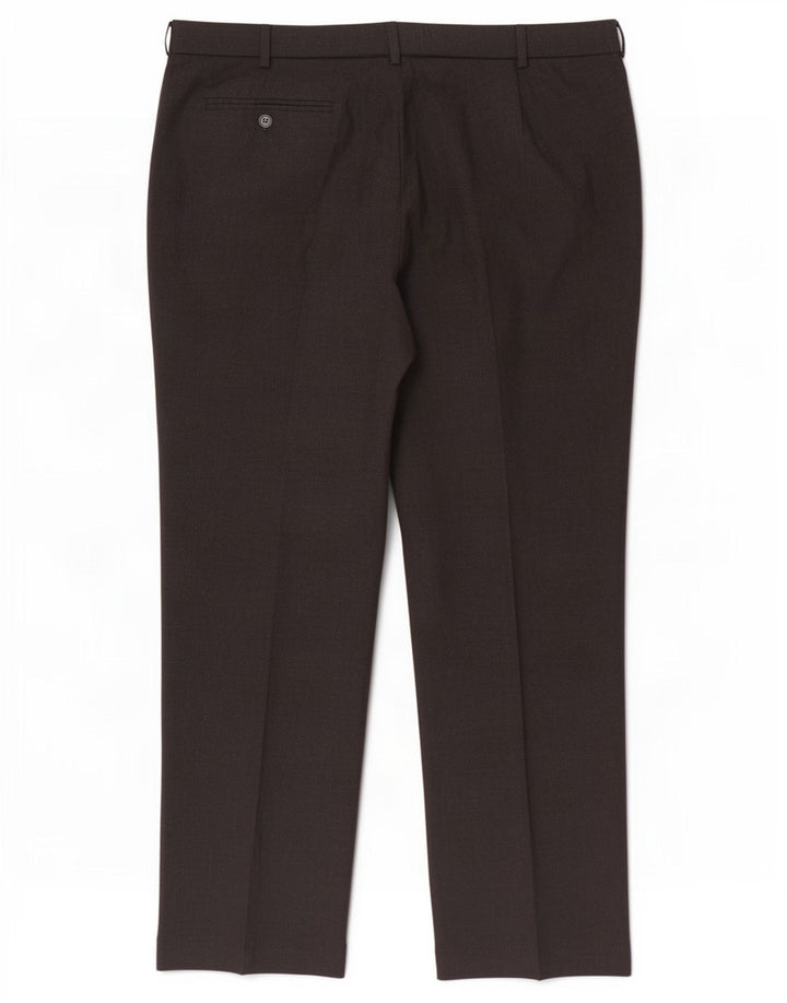 Marks & Spencer Pantaloni drepți pentru bărbați L42 L33 Poliester negru