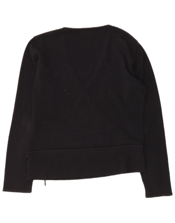 Sasha Pulover cu decolteu în V pentru femei UK 18 XL Acrilic negru