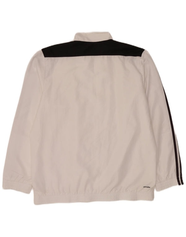 Adidas Mens Climalite Trening Top Jacket Large White Colourblock