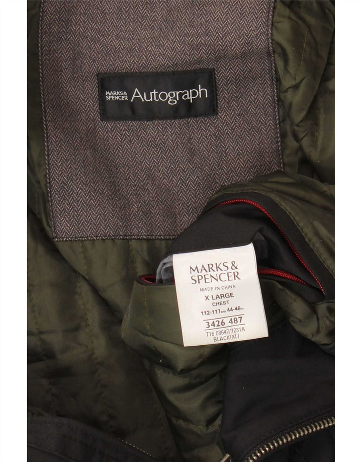 Geacă Bomber pentru bărbați Marks & Spencer Autograph UK 42 XL Poliamidă neagră