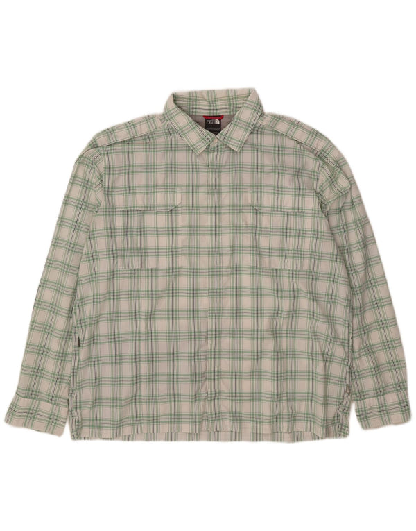 Cămașă militară pentru bărbați The North Face 2XL, nailon cu carouri albe