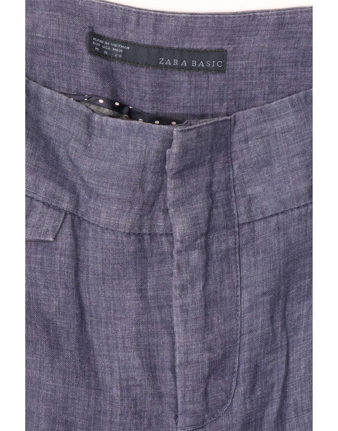 Pantaloni chino pentru femei Zara Medium L28 L28 Bleumarin