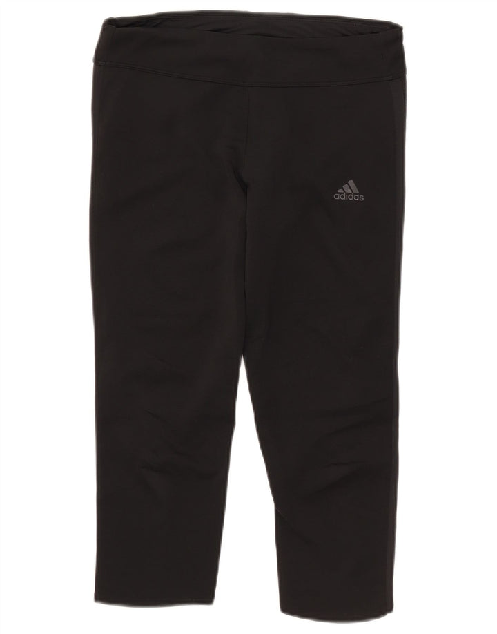 Leggings Adidas Climacool Capri pentru femei UK 8/10 Poliester negru mic
