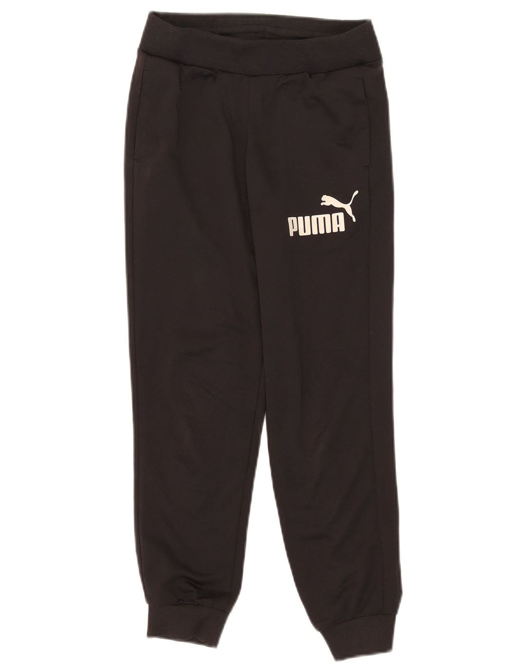 Puma Băieți Pantaloni De Trening Grafic Joggeri 9-10 Ani Poliester Negru