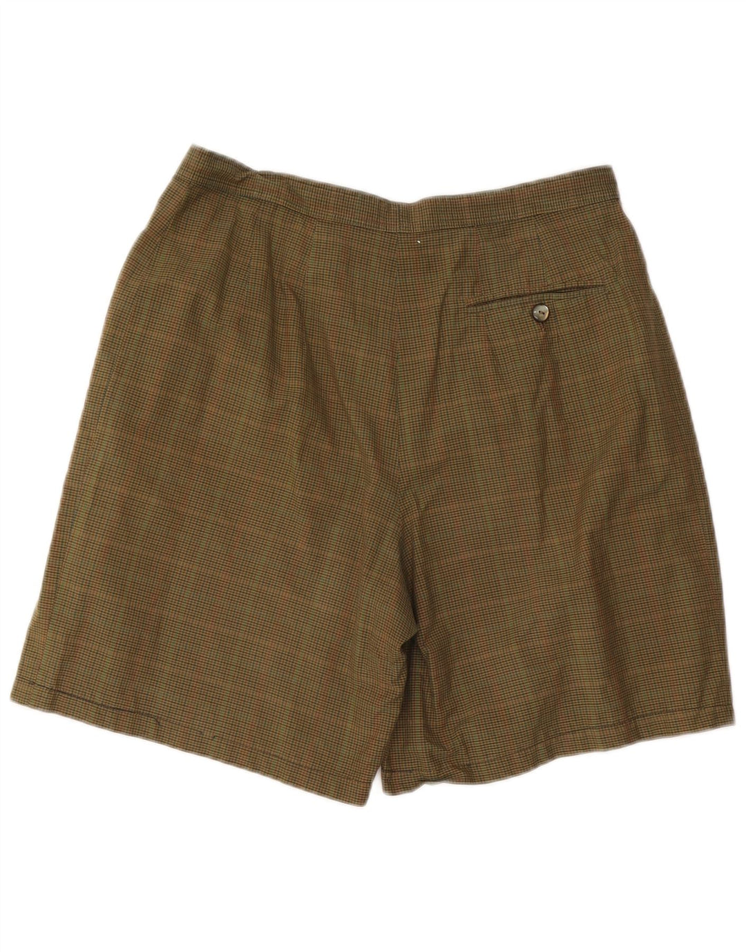 Pantaloni scurti chino vintage pentru femei W32 Large Kaki Check