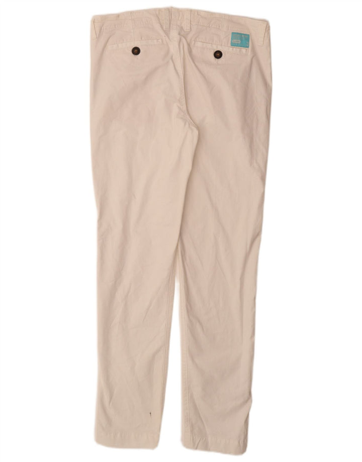 SUPERDRY Pantaloni chino subțiri pentru femei L30 L30, bumbac alb