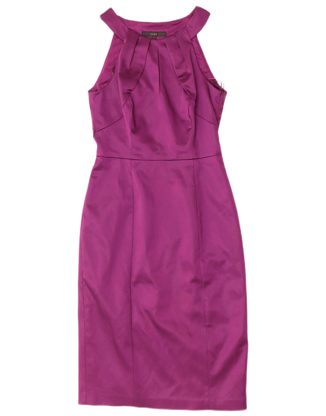 COAST Rochie teacă pentru femei UK 8 Small Maroon Acetat