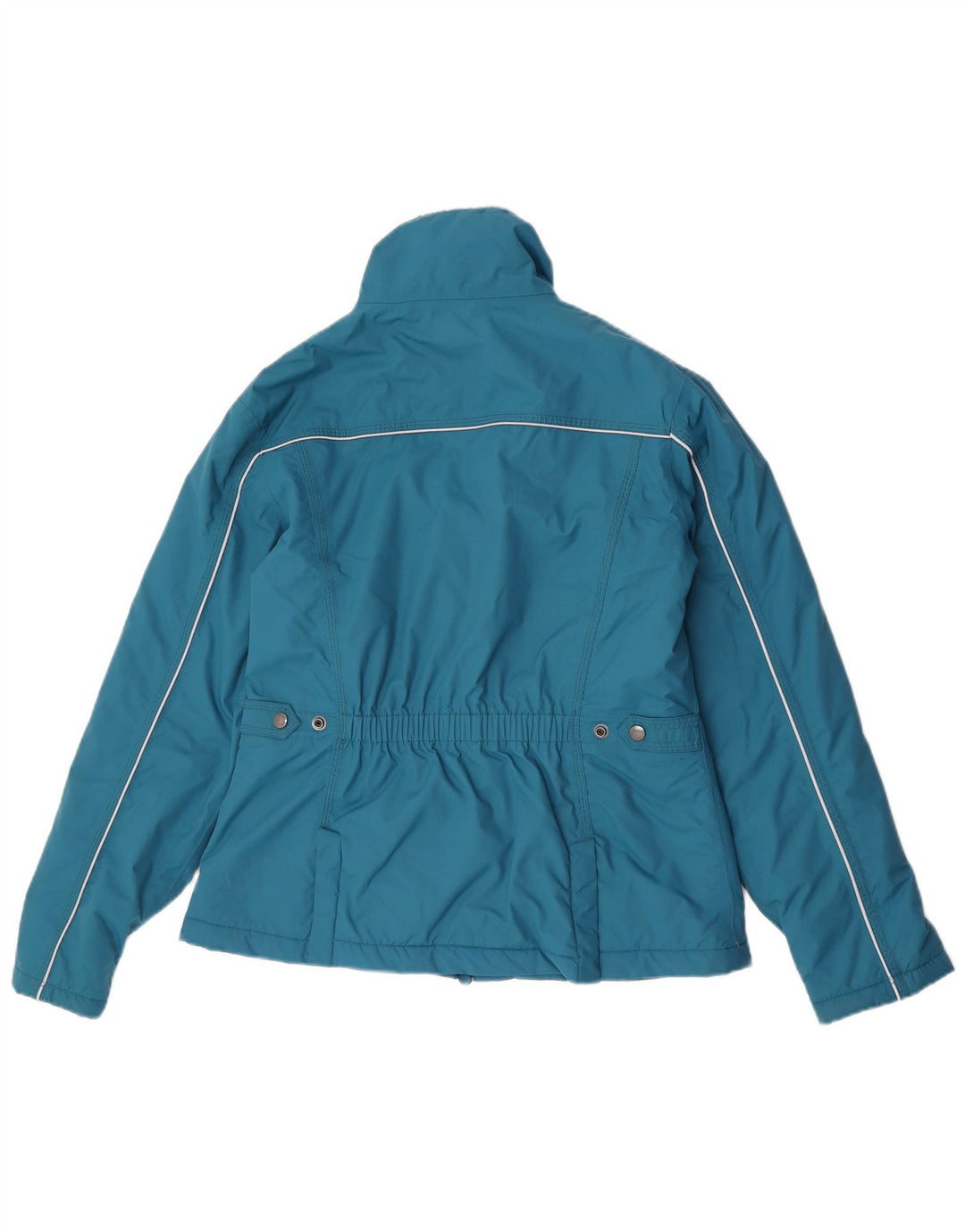 Jachetă vintage pentru femei, UK 14, nailon albastru mediu