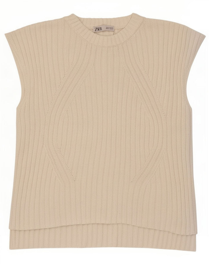 Vestă pentru femei Zara UK 14 Medium White
