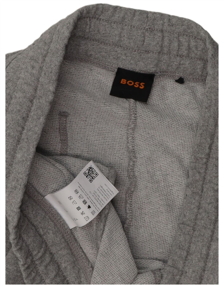 Pantaloni de trening pentru bărbați HUGO BOSS Pantaloni de jogging Bumbac gri mic
