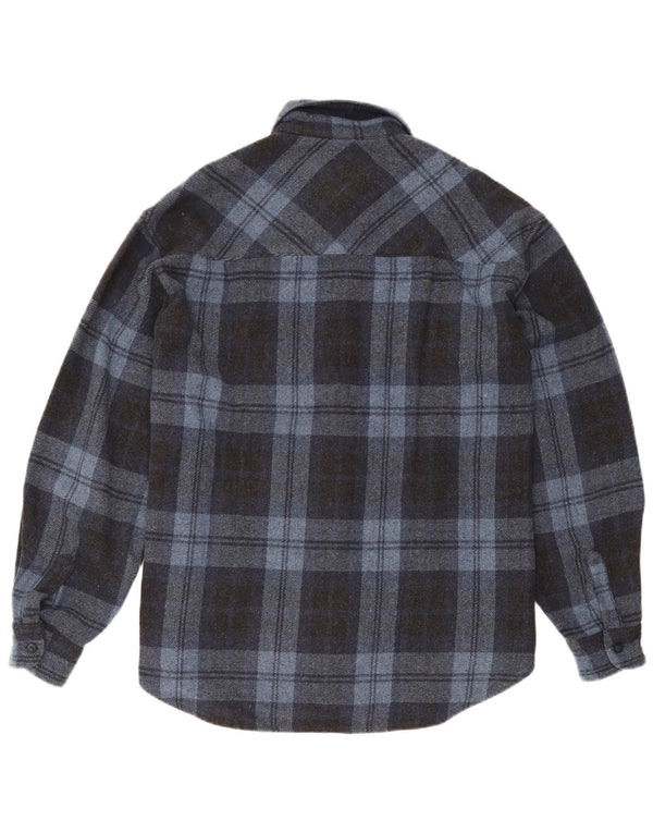 Cămașă pentru bărbați Conte of Florence, XL, lână cu carouri albastre