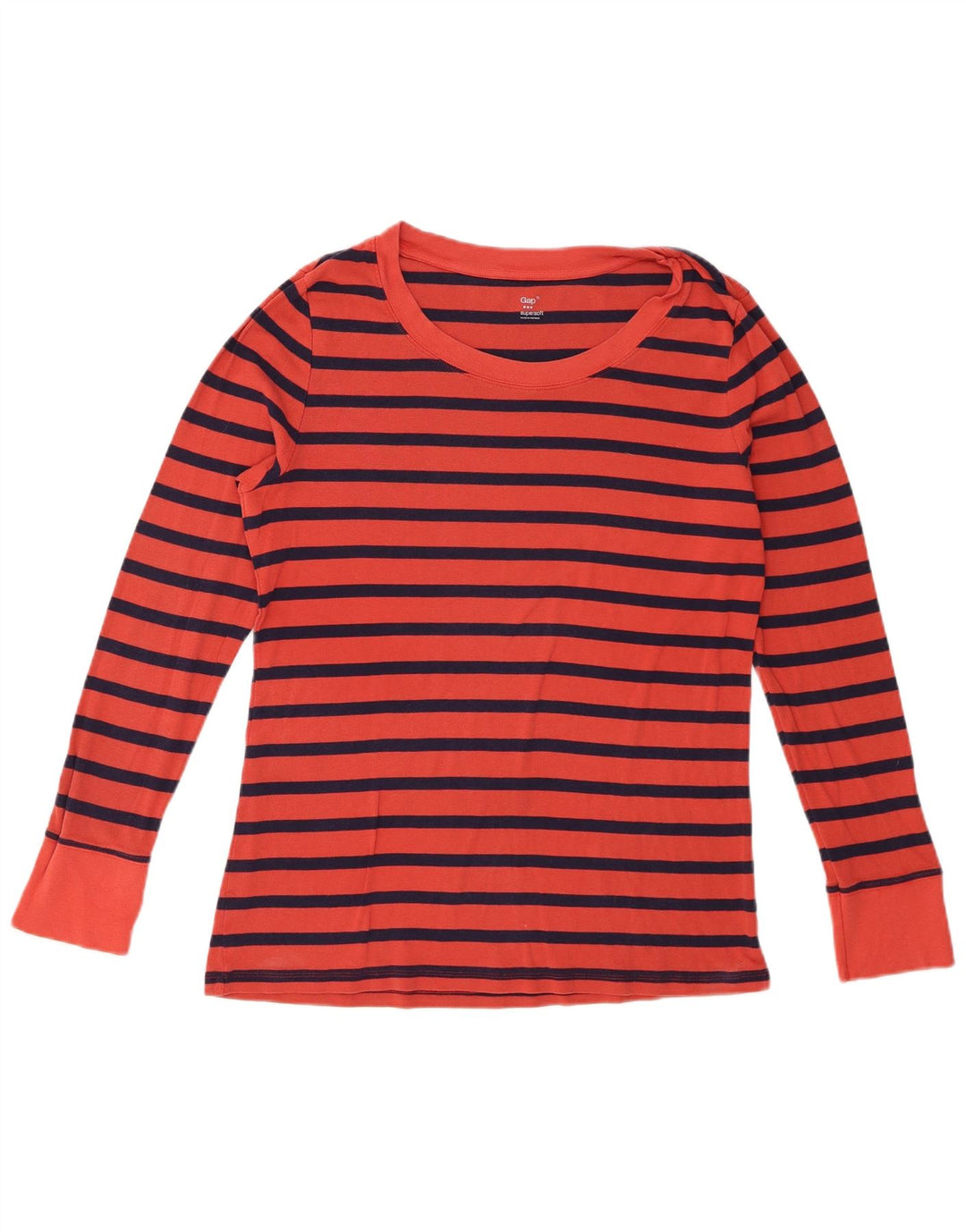 Top pentru femei Gap cu mânecă lungă UK 18 XL cu dungi roșii