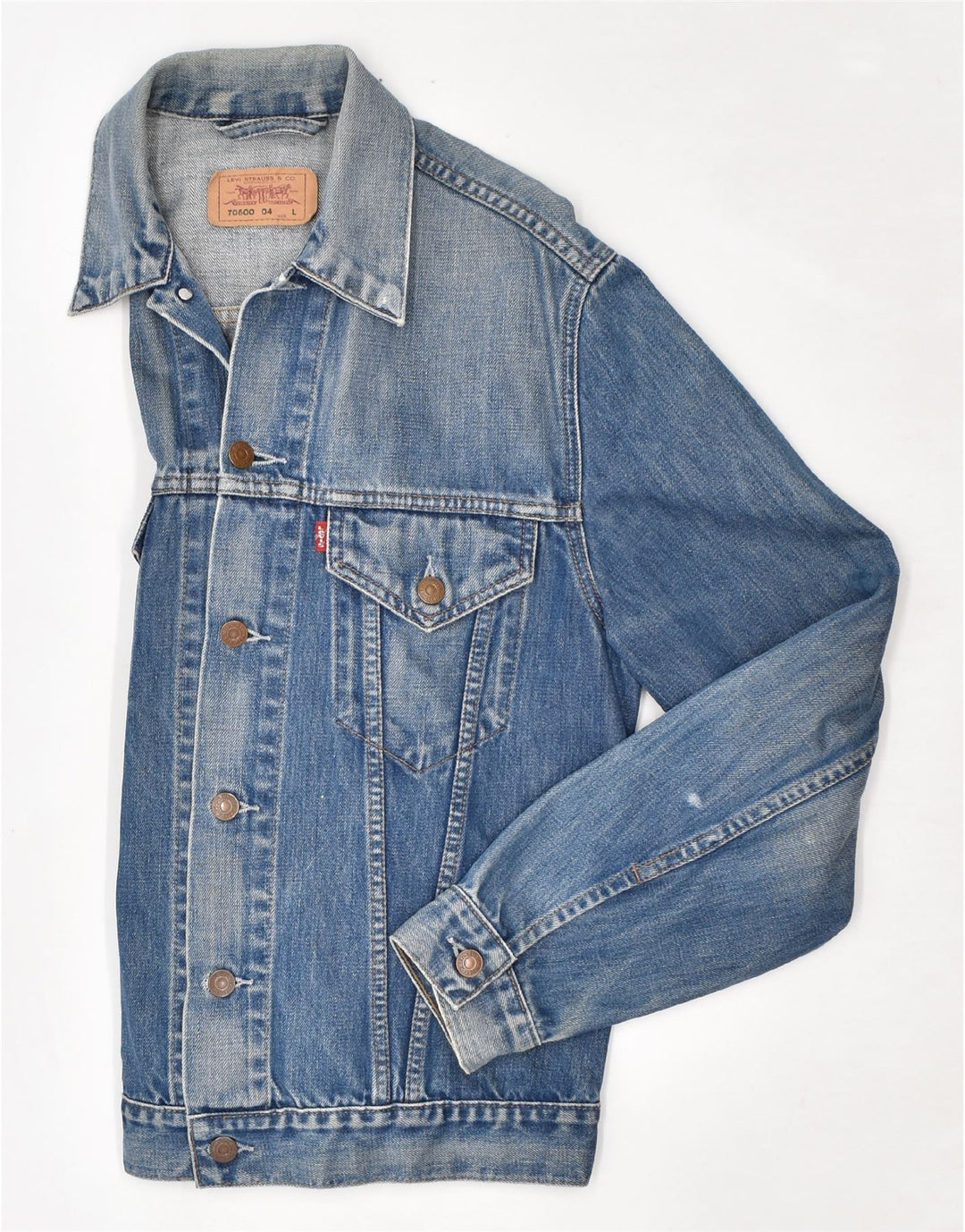 Jachetă de blugi pentru femei LEVI'S UK 14, mare, albastru, bumbac