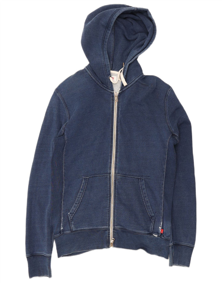 Pulover Levi's Regular Fit, cu fermoar, bumbac, albastru