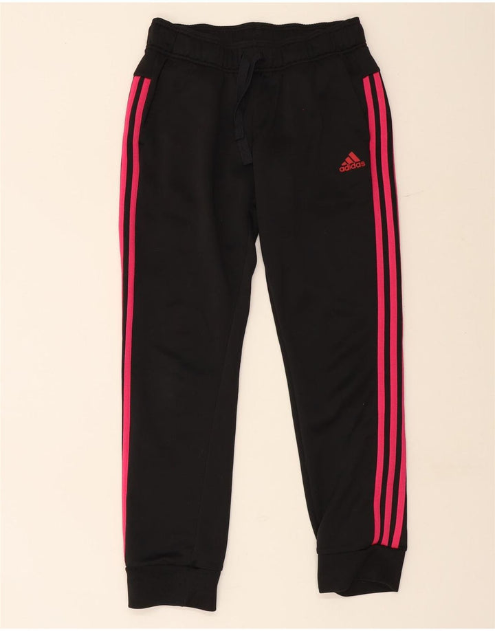Pantaloni de trening Adidas pentru femei Joggeri UK 12 Poliester mediu negru