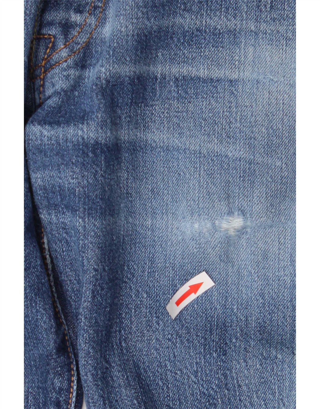 Blugi drepți distressed pentru bărbați Levi's L34 L34 Bumbac albastru