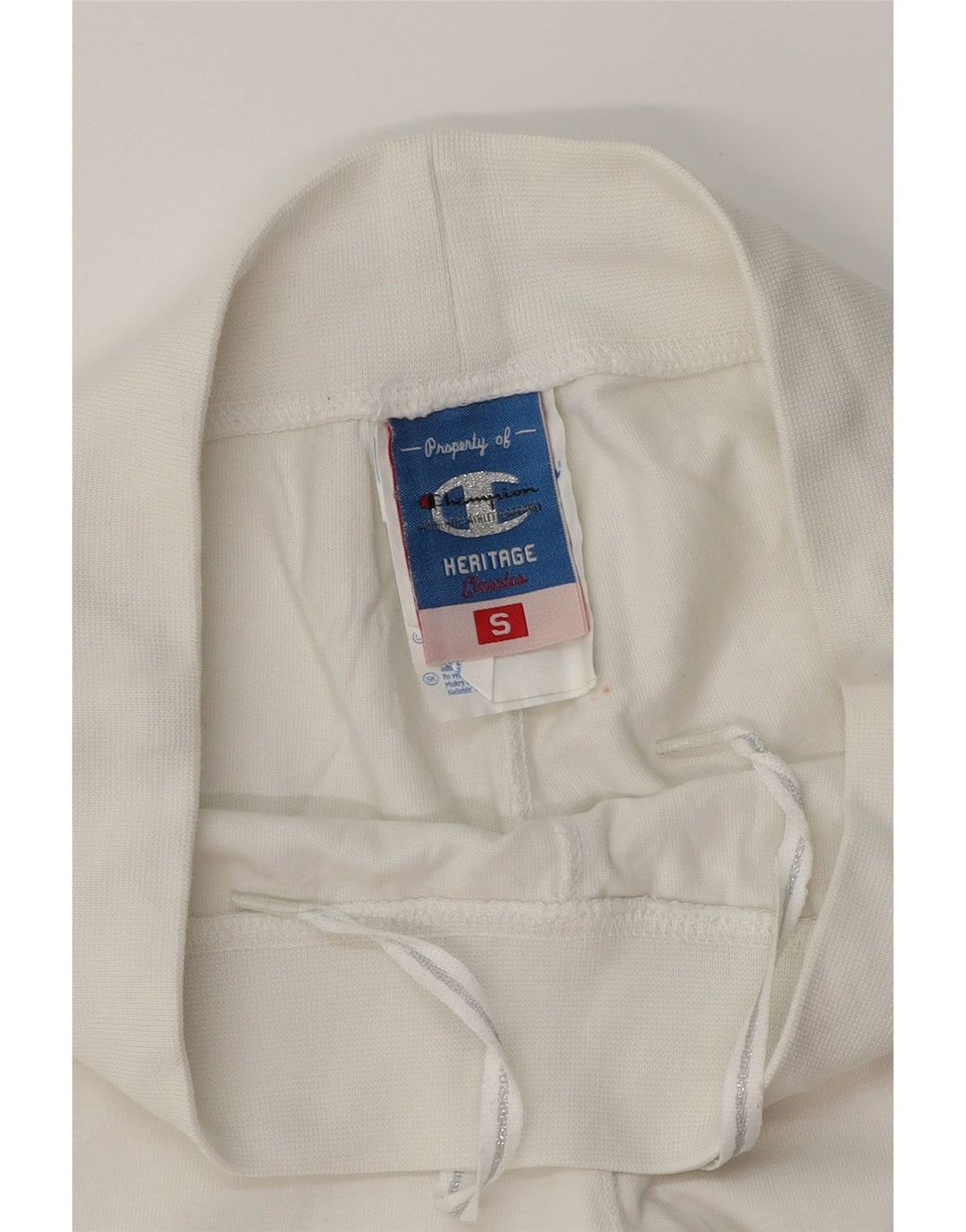 CHAMPION Womens Heritage Classics Tracksuit Trousers UK 8 Small White Vintage Champion and Second-Hand Champion from Messina Hembry 