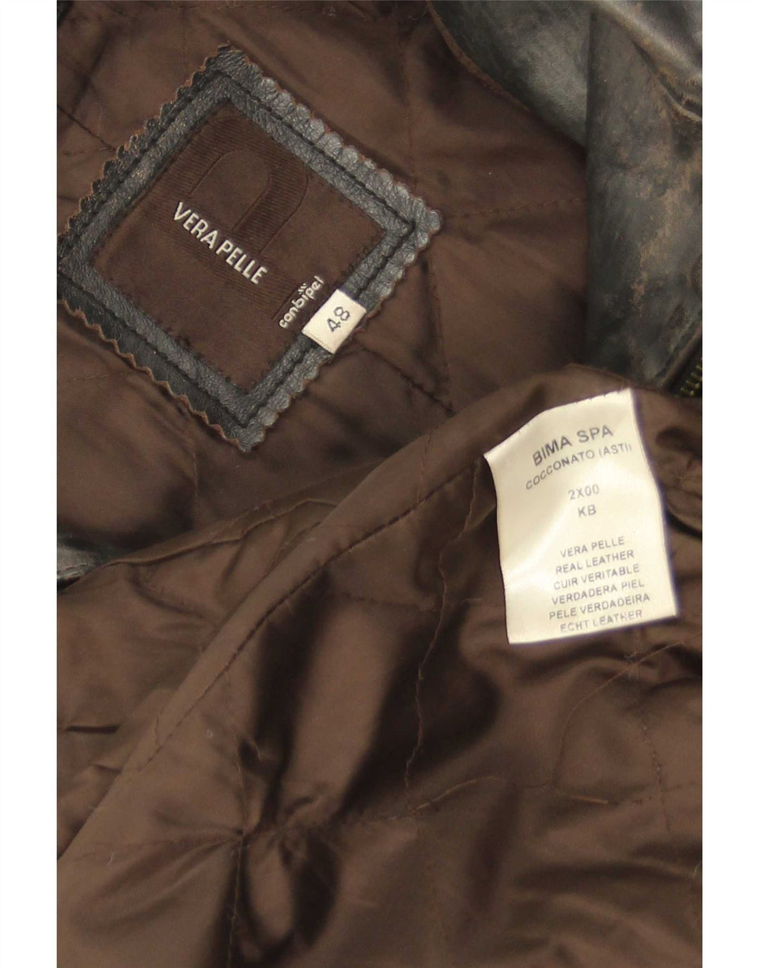 Palton din piele pentru femei Conbipel IT 48 XL din piele neagră