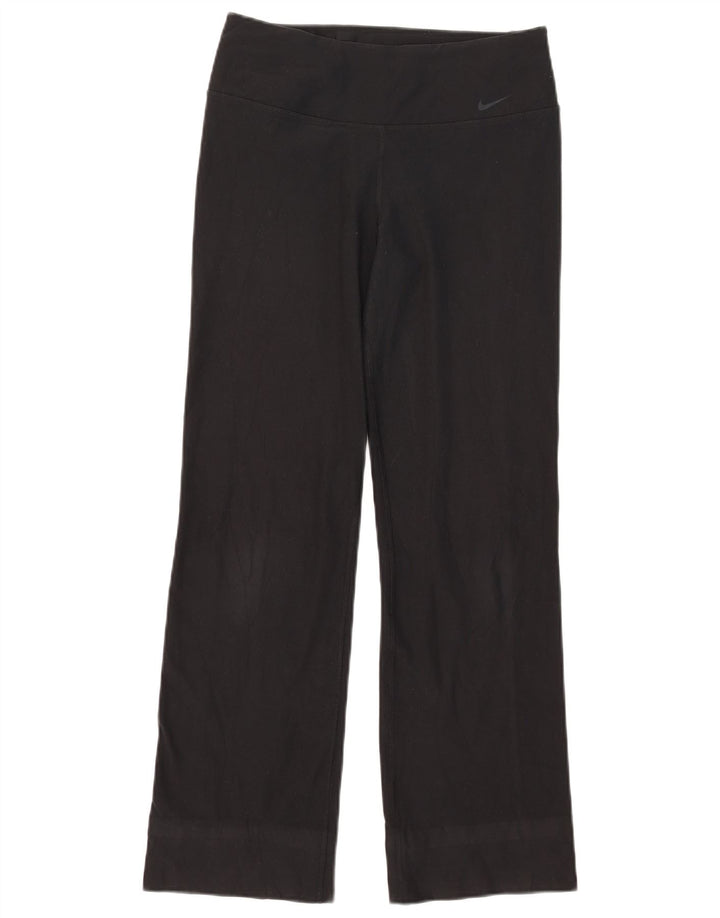 Pantaloni de trening Nike Dri Fit pentru femei UK 12 Poliester mediu negru