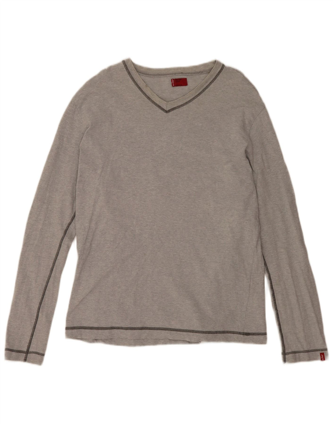 Top pentru bărbați Levi's cu mânecă lungă, mare, gri din bumbac