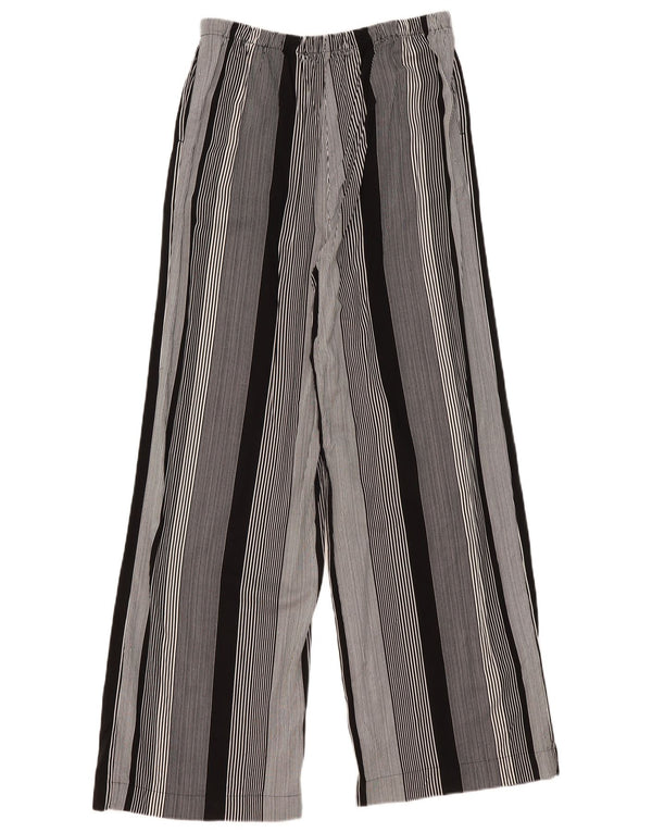 Marks & Spencer Pantaloni casual pentru femei cu picioare largi L30 L32 cu dungi negre
