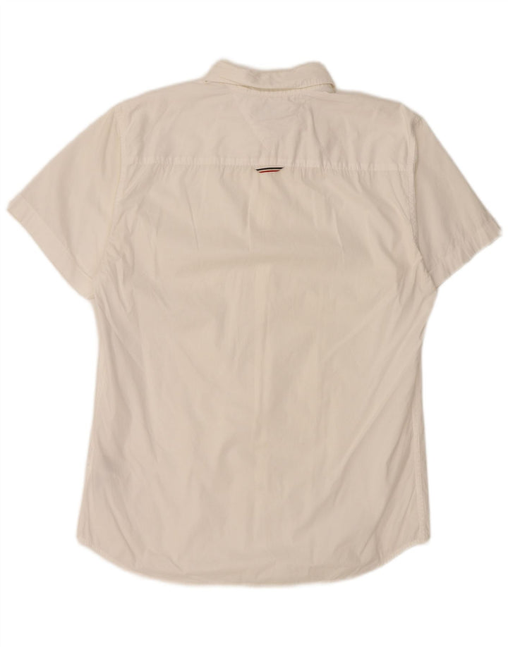 Cămașă Slim Fit Tommy Hilfiger pentru bărbați, bumbac alb mediu
