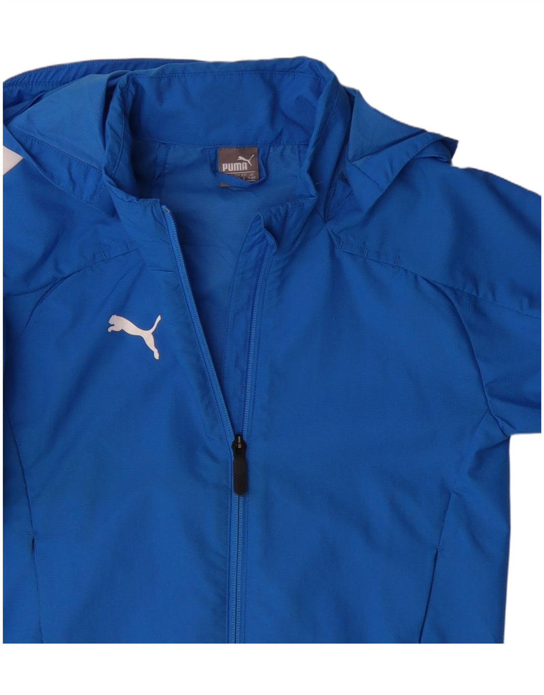 Jachetă de ploaie cu glugă Puma pentru băieți 7-8 ani poliester albastru