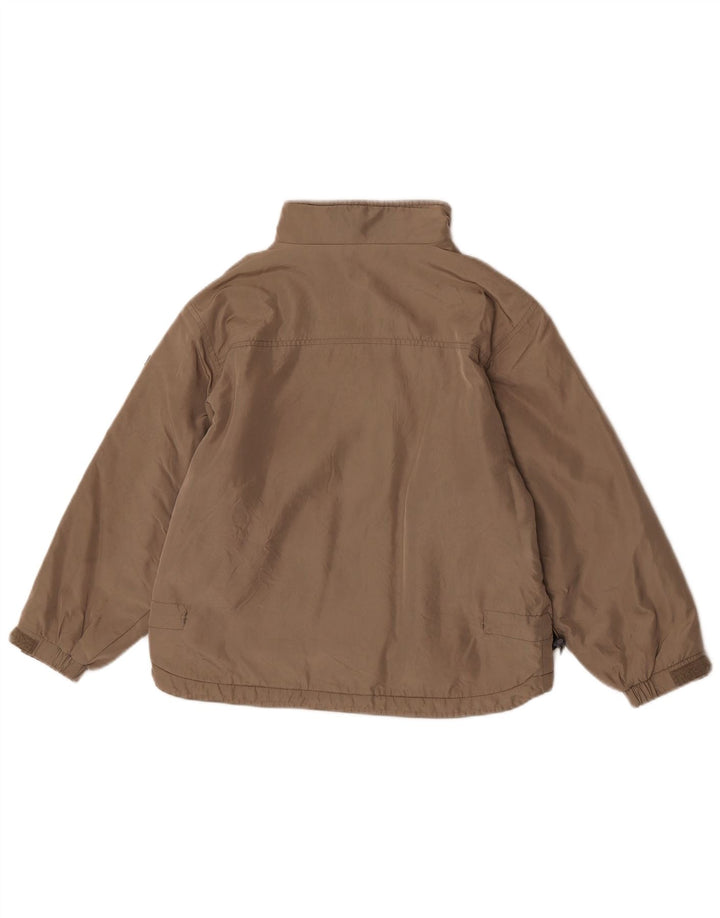 Jachetă Napapijri Geographic Windbreaker pentru băieți 9-10 ani, bej, poliamidă