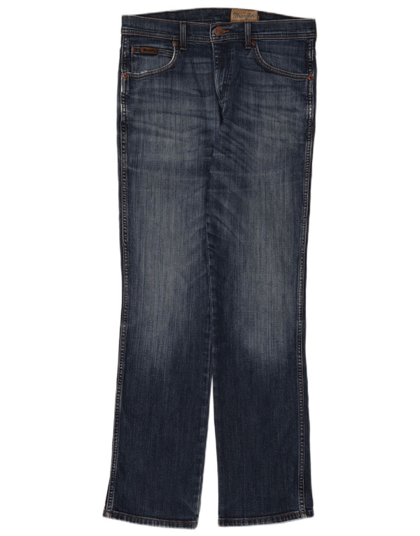 Blugi drepti Wrangler pentru bărbați Arizona Stretch W32 L32 Bumbac albastru