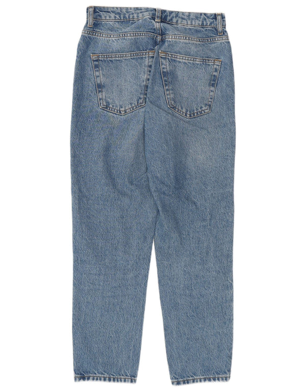 Topshop Blugi Mom Tapered pentru femei L26 L25 Bumbac albastru