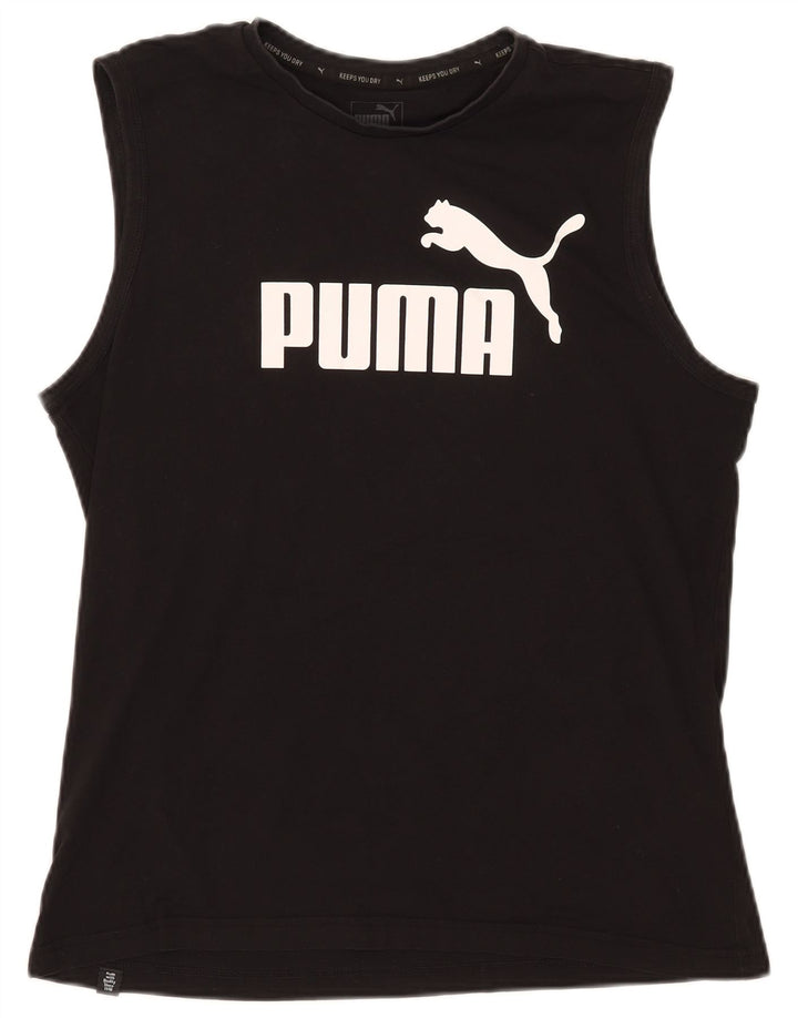 Vestă grafică pentru bărbați Puma, mare, bumbac, negru