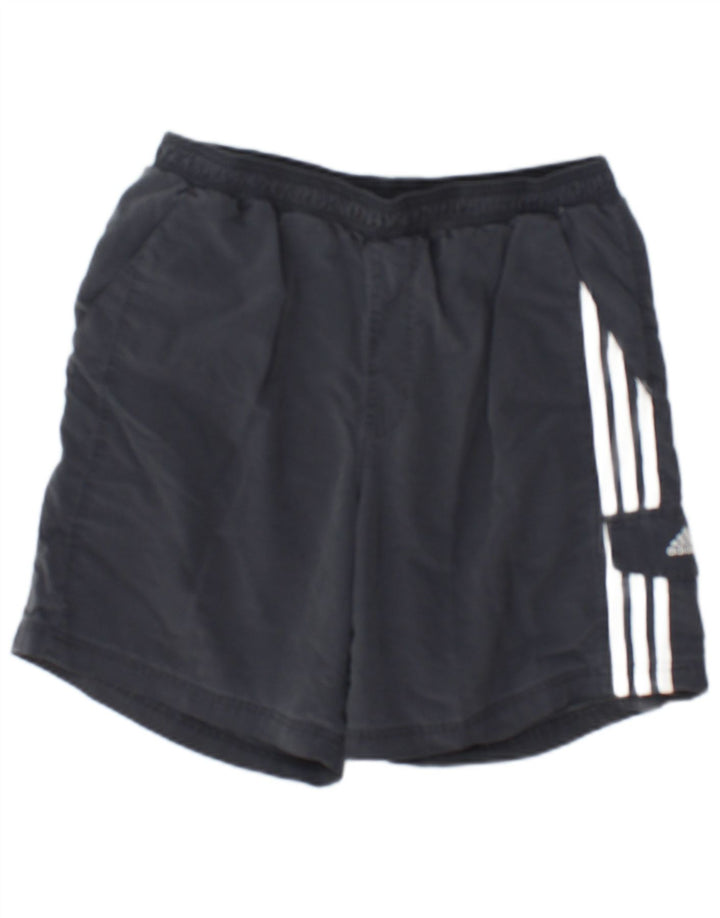 Pantaloni scurți sport pentru bărbați Adidas, gri mediu, poliamidă color bloc