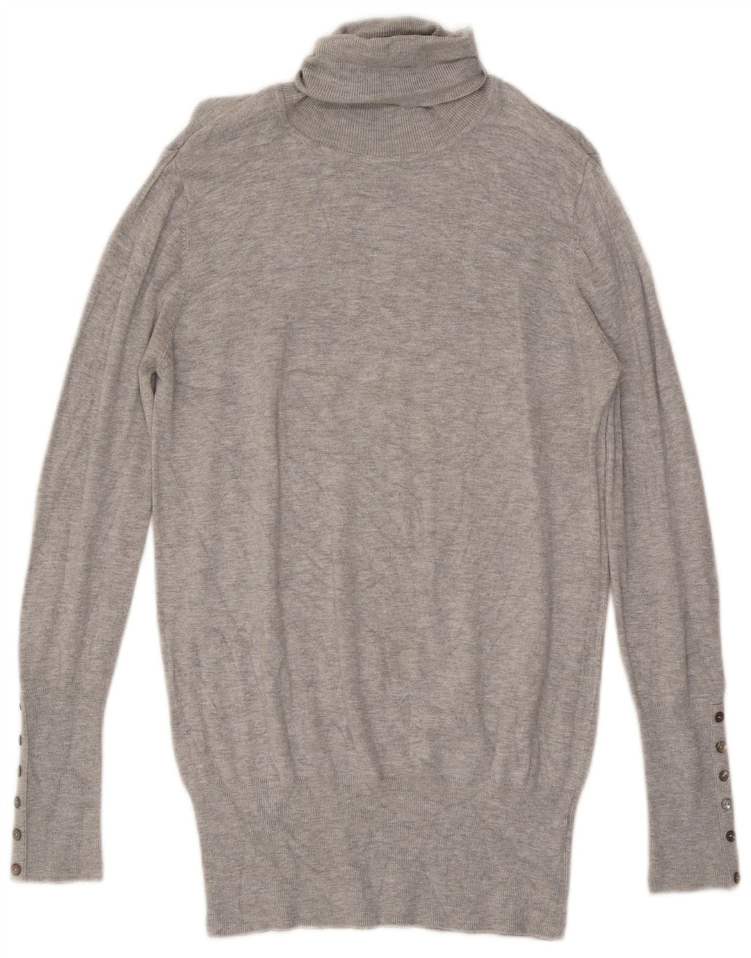 Pulover pentru femei cu gât rulat Zara UK 14, mare, raion gri