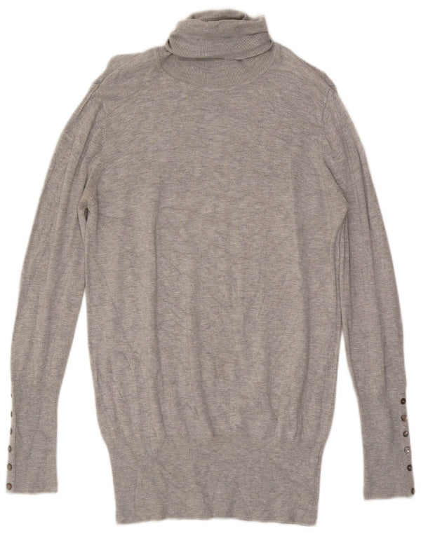 Pulover pentru femei cu gât rulat Zara UK 14, mare, raion gri