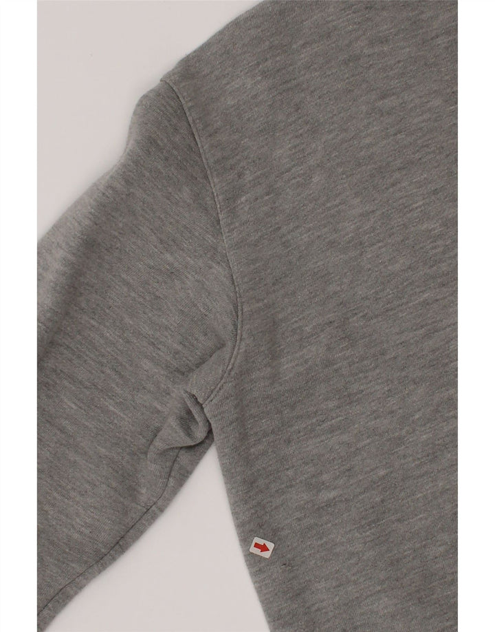 Pulover grafic Reebok pentru băieți 11-12 ani bumbac gri