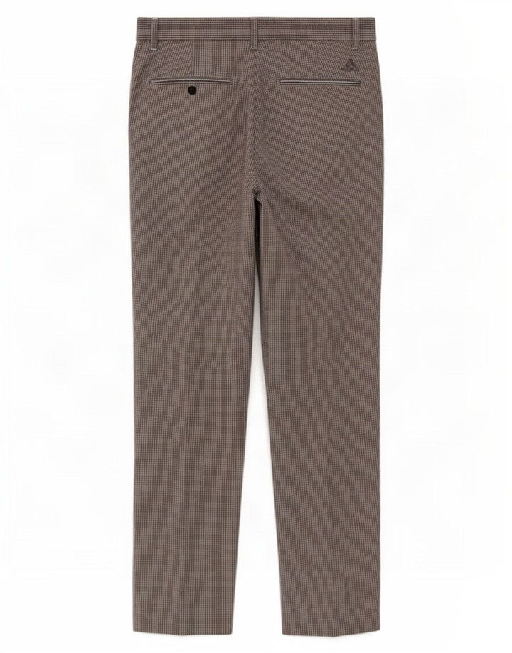 Pantaloni chino drepți pentru bărbați Adidas W32 L30 poliester vichy gri