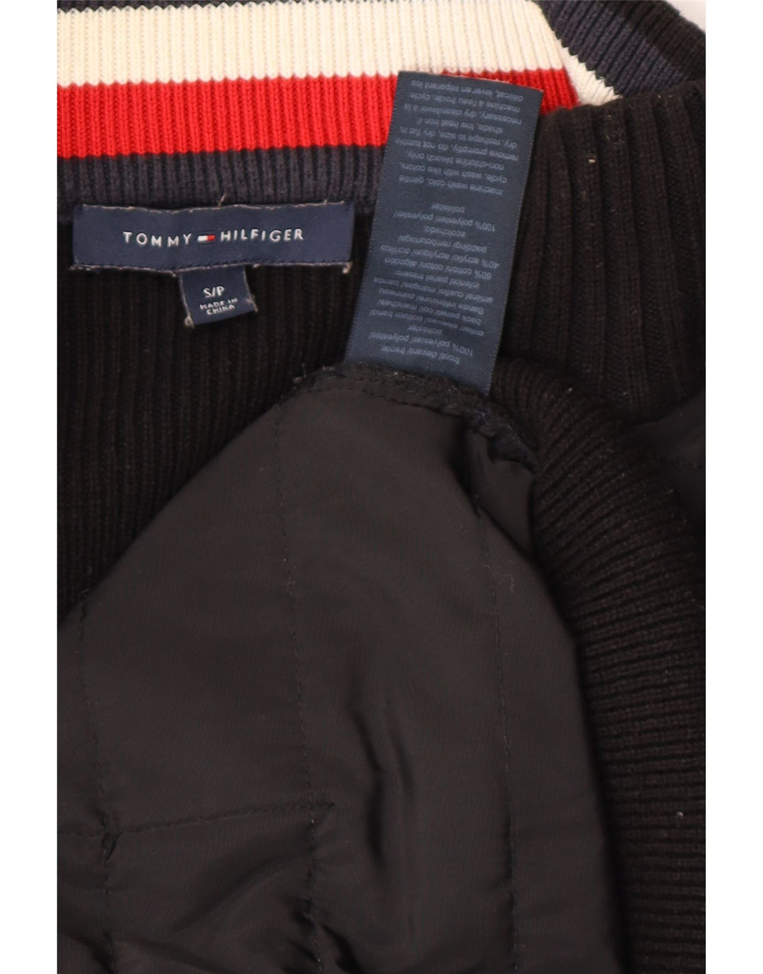 Pulover cardigan pentru femei TOMMY HILFIGER UK 10 Poliester negru mic