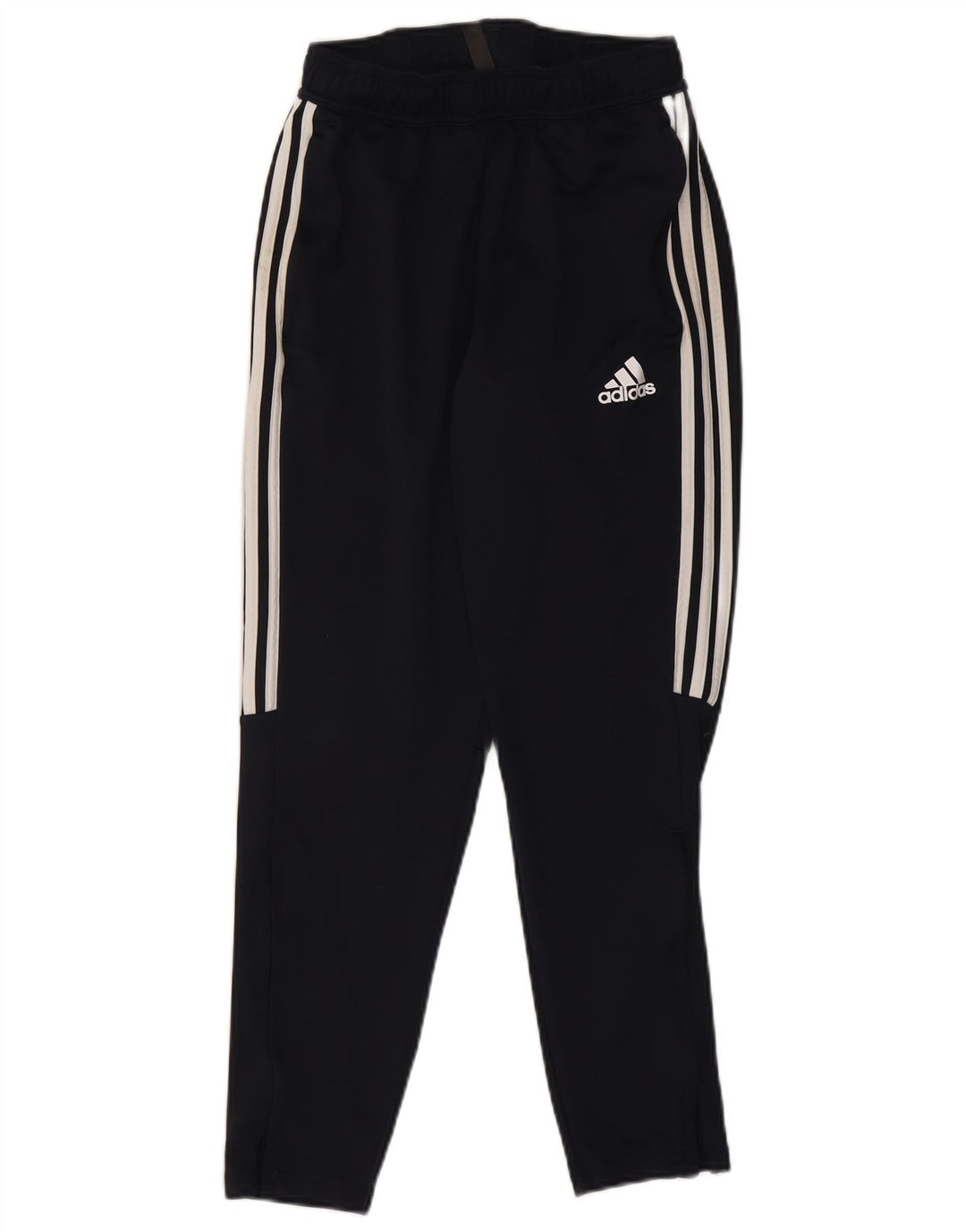 Pantaloni de trening Adidas pentru bărbați, poliester cu dungi medii bleumarin