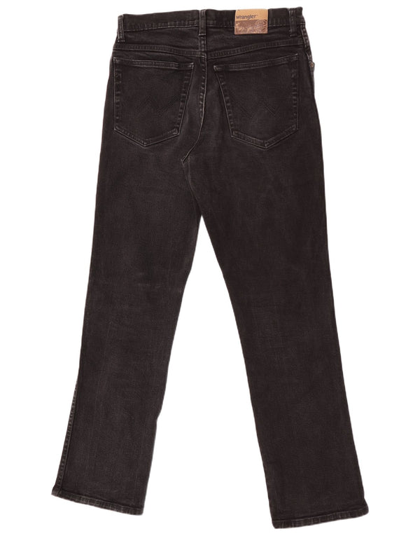 Blugi drepti Wrangler pentru bărbați, cu ajustare normală, W31 L32, bumbac negru
