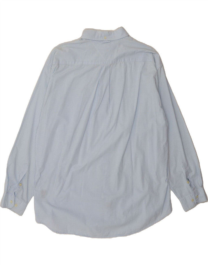 TOMMY HILFIGER Mens Shirt XL Blue Gingham Cotton Vintage Tommy Hilfiger and Second-Hand Tommy Hilfiger from Messina Hembry 