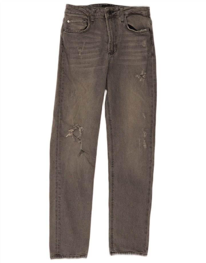 Guess Blugi skinny distressed drepte pentru femei W27 L28 poliester gri