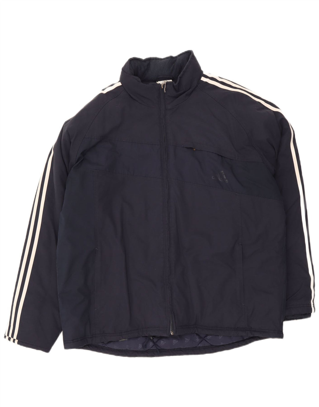 Jachetă căptușită pentru bărbați Adidas UK 42 XL bleumarin poliester