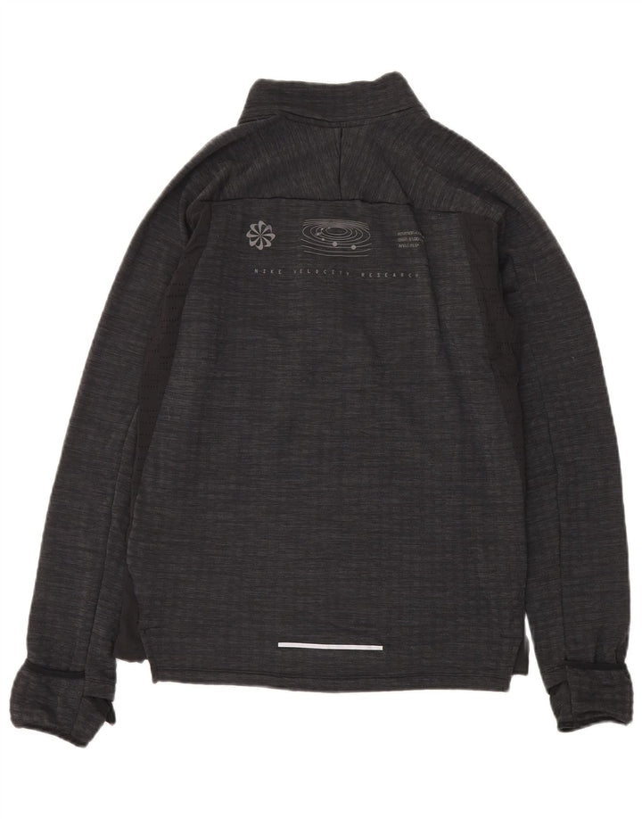 Jachetă de top pentru trening pentru bărbați Nike, poliester moale negru mic