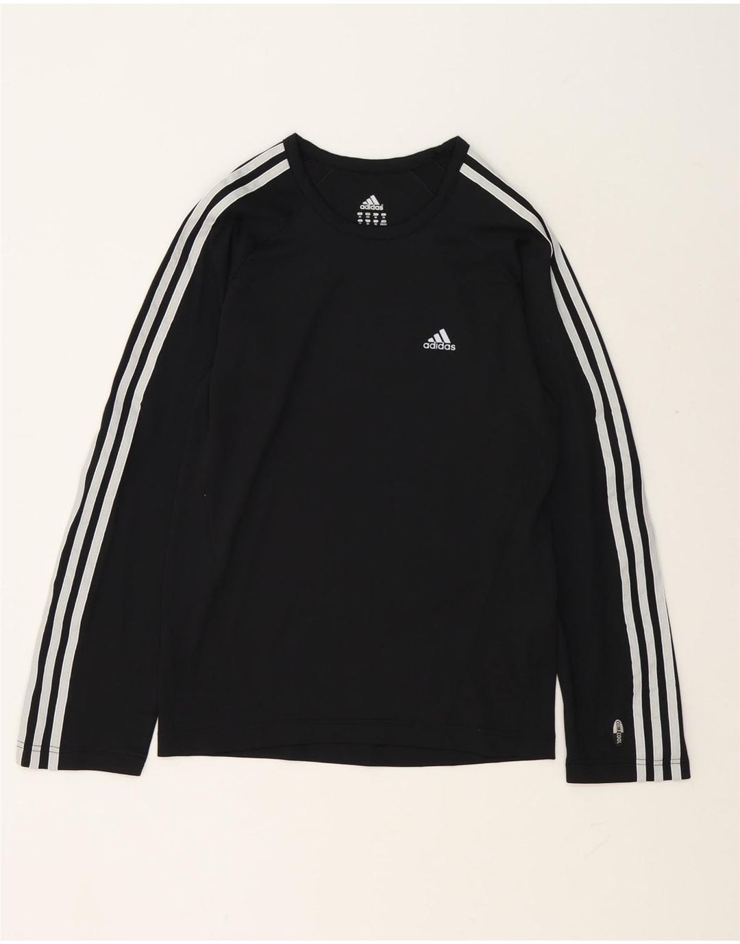 Top pentru bărbați Adidas cu mânecă lungă XS poliester negru