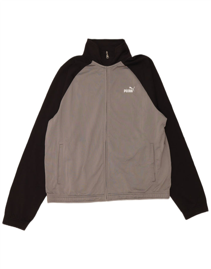 Jachetă de trening PUMA pentru bărbați, XL, gri, poliester color bloc