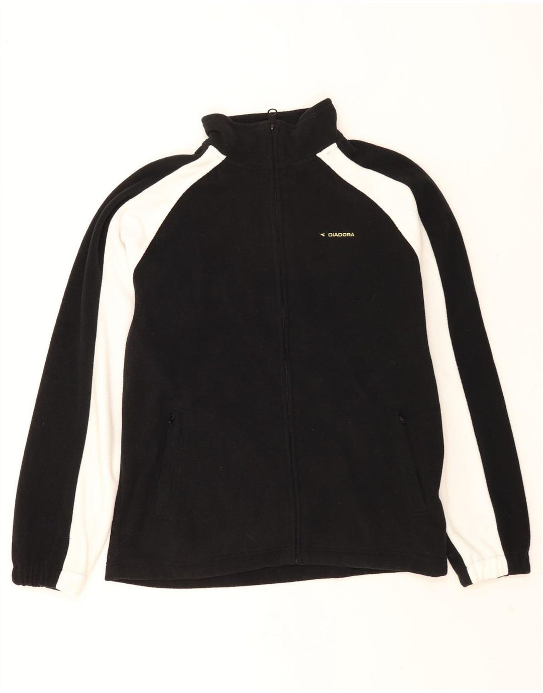 Jachetă din lână Diadora pentru bărbați UK 40, mare, negru, poliester color bloc