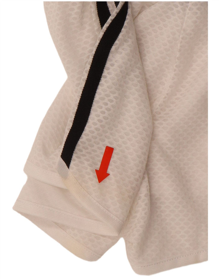 Pantaloni scurti sport ADIDAS pentru femei UK 8 Small, alb, poliester