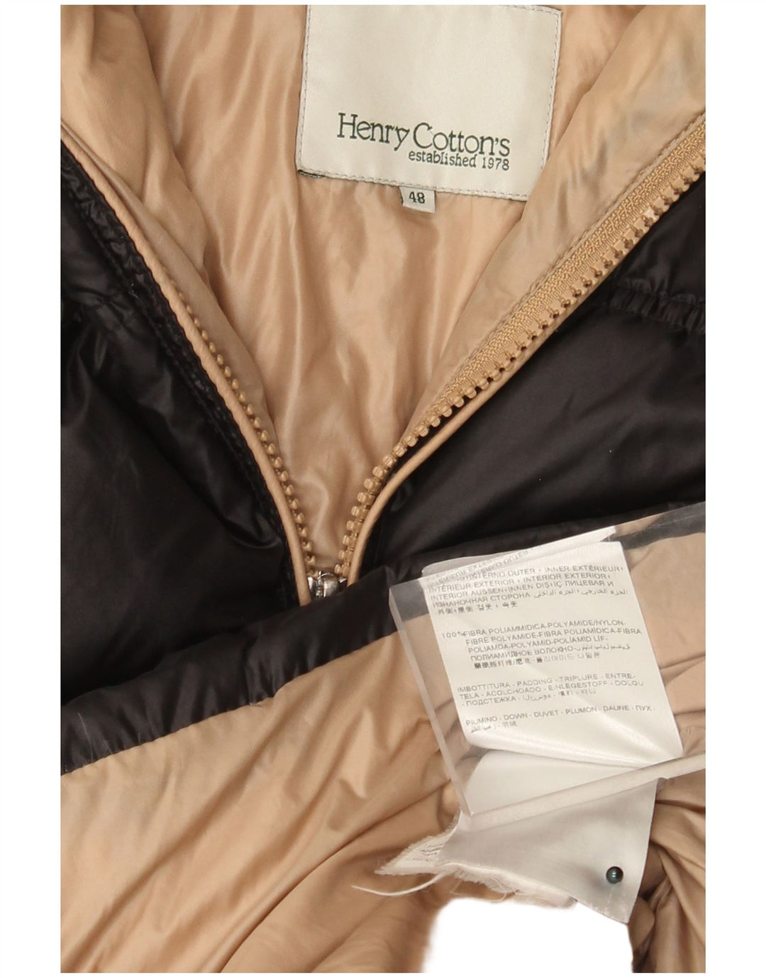 Palton capitonat cu glugă pentru femei Henry Cottons IT 48 XL Poliamidă neagră
