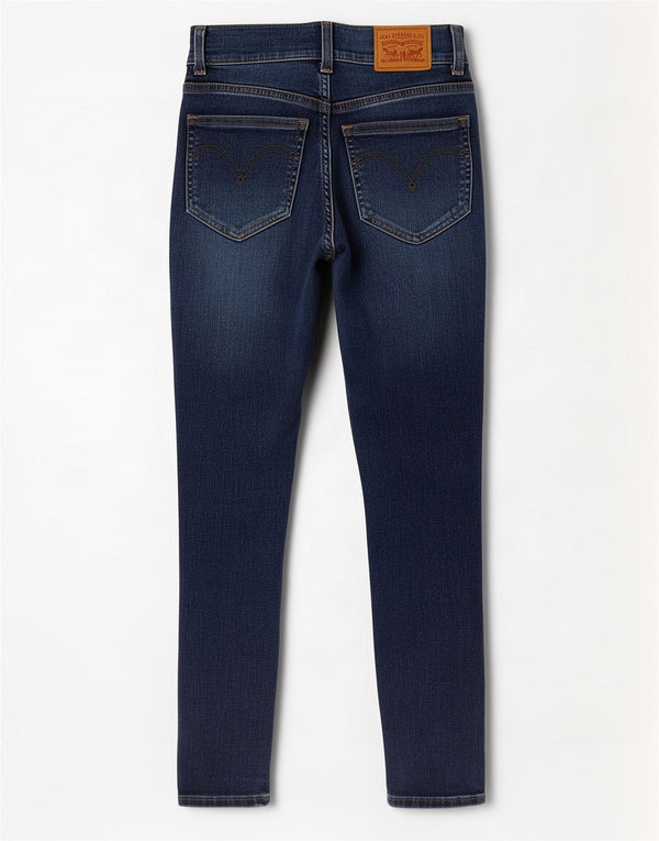 Blugi skinny retro cu talie înaltă pentru femei Levi's L27 L28 Bumbac albastru